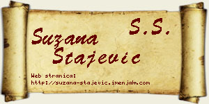 Suzana Stajević vizit kartica
